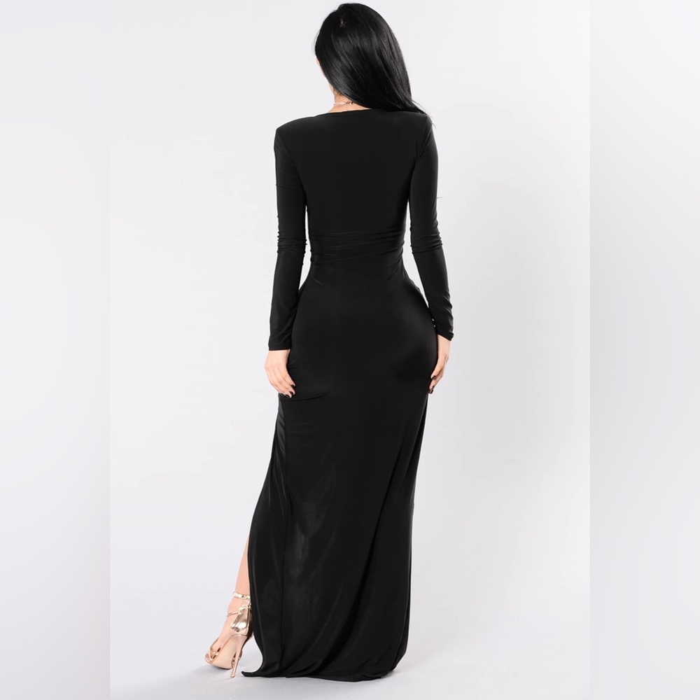 Fashion Nova Black Long Dress